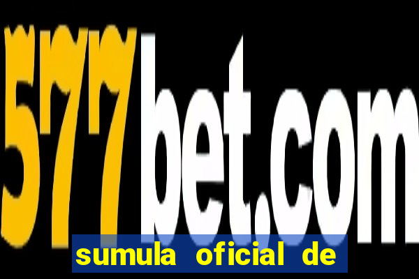 sumula oficial de futebol 7 society excel